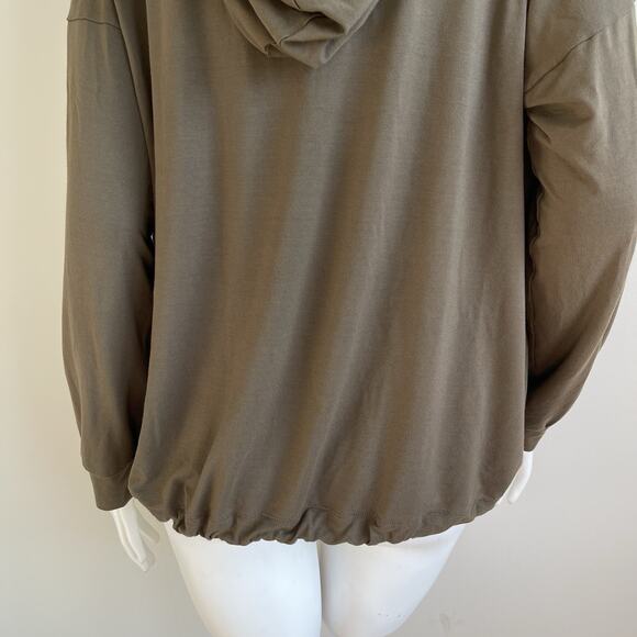 Henriette Steffensen Copenhagen Womens Hooded Top Drawstring Hem Sz Large - Picture 7 of 14